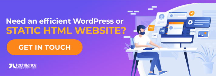 Need an efficient WordPress or Static HTML Website