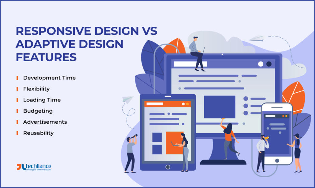 Responsive Design vs-Adaptive Design Features