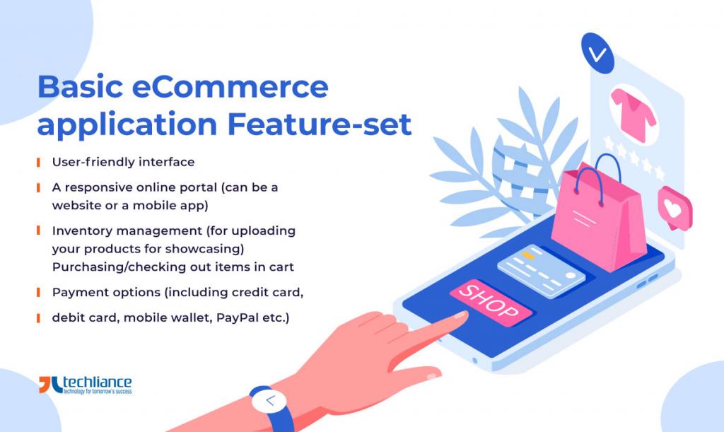 Basic eCommerce application Feature-set