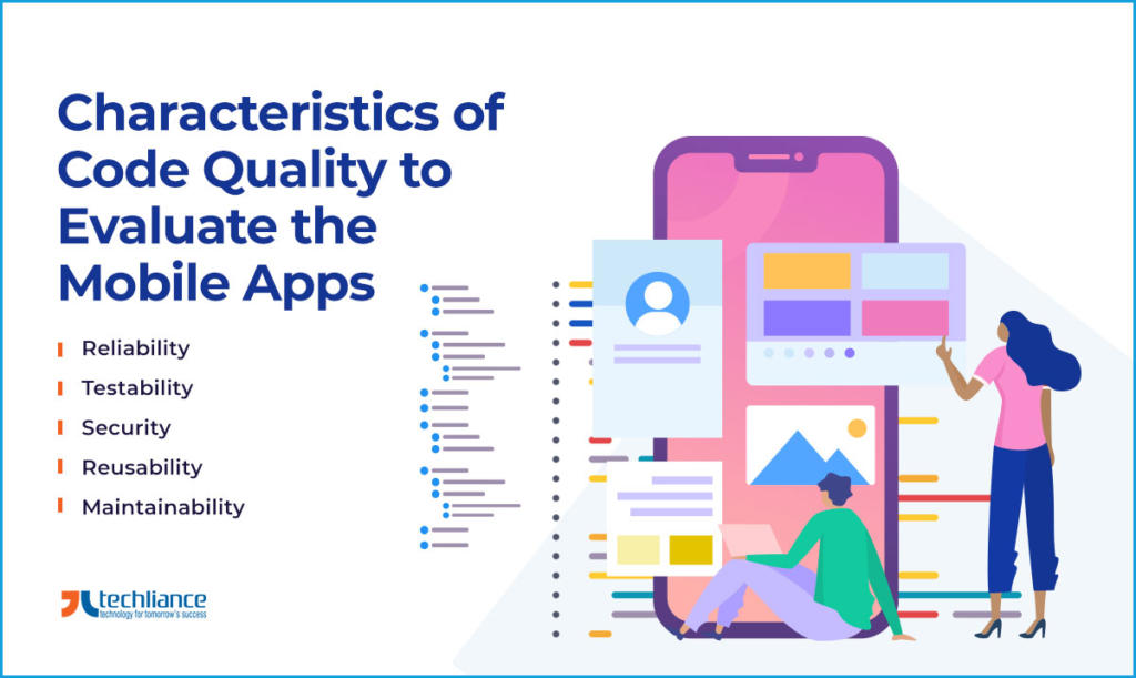 Characteristics of Code Quality to Evaluate the Mobile Apps